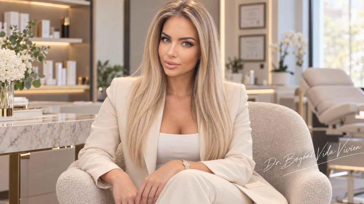 Dr. Bogóné Vida Vivien szakmai portréja a személyre szabott szépségápolásról szóló interjúhoz